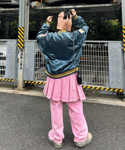 Alley Tokyo(アリートーキョー)の「【セットで着られる】激しめダメージゆるパンツ(デニムパンツ・レディース・ピンク/ブルー・FREE)」の22枚目の写真