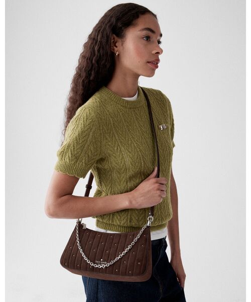 kate spade new york（ケイトスペード ニューヨーク）の「マルゴー キルテッド スエード ショルダー バッグ（ショルダーバッグ・レディース・ブラウン・ONESIZE）」の6枚目の写真
