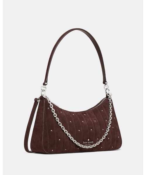 kate spade new york（ケイトスペード ニューヨーク）の「マルゴー キルテッド スエード ショルダー バッグ（ショルダーバッグ・レディース・ブラウン・ONESIZE）」の4枚目の写真