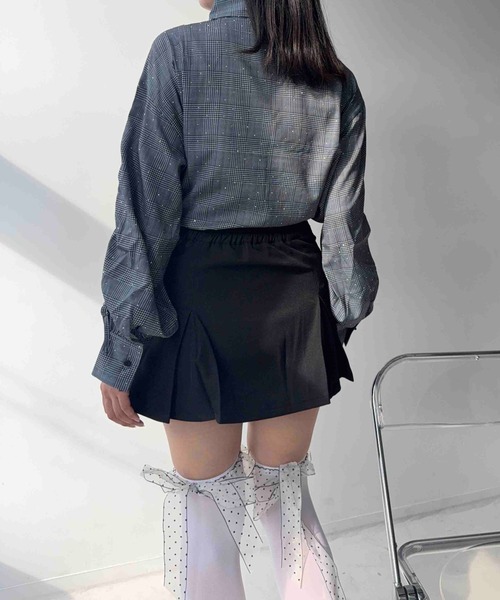 AS KNOW AS plus(アズノゥアズプラス)の「☆ビジュー付き 袖ドロストポケットシャツ(シャツ/ブラウス・レディース・ベージュ系/その他/ブラウン系/ネイビー系・FREE)」の15枚目の写真