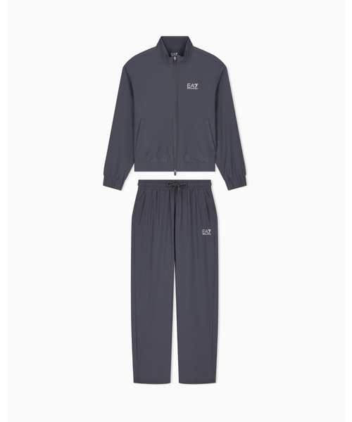 EMPORIO ARMANI EA7(エンポリオアルマーニイーエーセブン)の「<オンライン限定>【エンポリオ アルマーニ EA7】レギュラーフィット ジップ トラックスーツ Tennis Pro(セットアップ・レディース・アッシュブラウン/ダークアッシュ・LARGE/MEDIUM/SMALL/X-SMALL)」の3枚目の写真