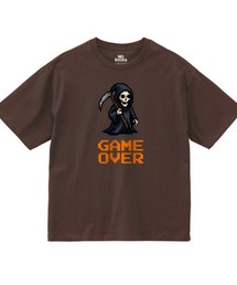 NOBOUND(ノーバウンド) 半袖Tシャツ ゲームイラスト プリント ボックスシルエット トップス カットソー レディース ユニセックス ストリート