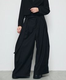 ウエストリボン バルーンワイドスラックス