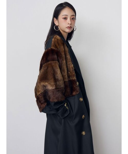 MURUA(ムルーア)の「【20th Anniversary Iconic Items】ロングダブルトレンチコート(トレンチコート・レディース・カーキ/ブラック・FREE)」の17枚目の写真