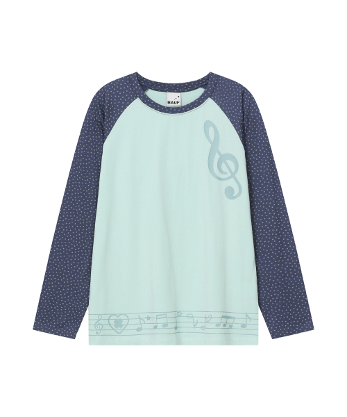 BAUF（バウフ）の「スター メロディ ロングスリーブ [ミント]（Tシャツ/カットソー・レディース・その他・FREE）」の3枚目の写真