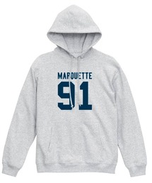 Ol' Basics（オール・ベーシックス） プルパーカー スウェット MARQUETTE ロゴ ナンバリング プリント 裏毛 トップス メンズ ユニセックス