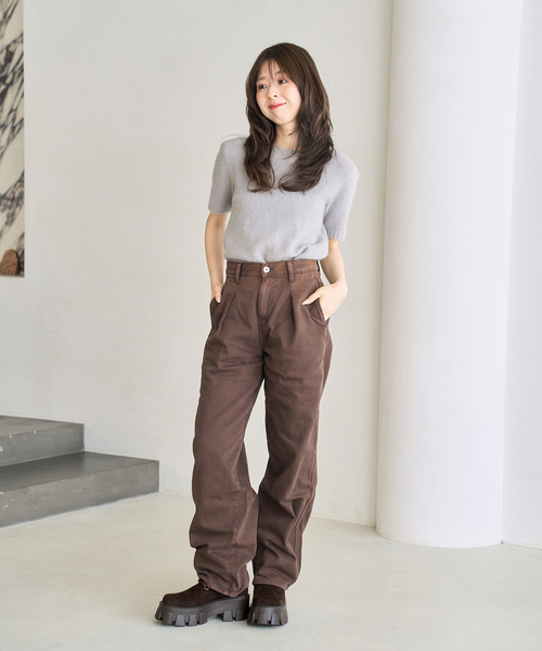 LE TALON(ルタロン)の「KARIN TAKUBO×LE TALONアツゾコレースアップショートブーツ(ブーツ・レディース・ブラウン/キャメル・MEDIUM/SMALL/LARGE)」の9枚目の写真