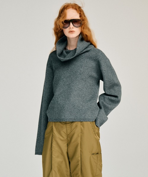 PRANK PROJECT(プランクプロジェクト)の「【2026Winter Pre-Order】ハイネックニット / High-Neck Knit(ニット/セーター・レディース・グレー/ホワイト/ブラック・FREE)」の3枚目の写真