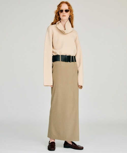 PRANK PROJECT(プランクプロジェクト)の「【2026Winter Pre-Order】ハイネックニット / High-Neck Knit(ニット/セーター・レディース・グレー/ホワイト/ブラック・FREE)」の4枚目の写真