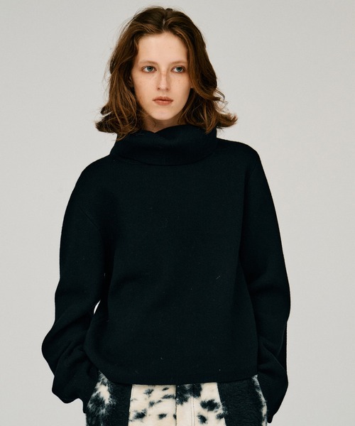 PRANK PROJECT(プランクプロジェクト)の「【2026Winter Pre-Order】ハイネックニット / High-Neck Knit(ニット/セーター・レディース・グレー/ホワイト/ブラック・FREE)」の11枚目の写真