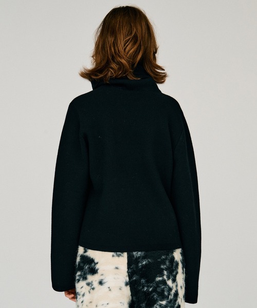 PRANK PROJECT(プランクプロジェクト)の「【2026Winter Pre-Order】ハイネックニット / High-Neck Knit(ニット/セーター・レディース・グレー/ホワイト/ブラック・FREE)」の13枚目の写真