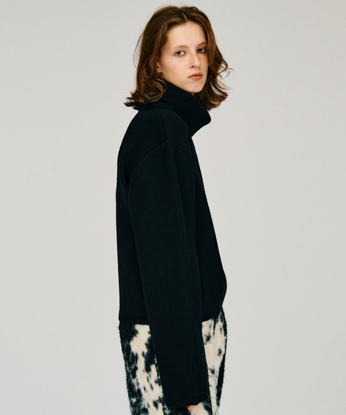 PRANK PROJECT(プランクプロジェクト)の「【2026Winter Pre-Order】ハイネックニット / High-Neck Knit(ニット/セーター・レディース・グレー/ホワイト/ブラック・FREE)」の14枚目の写真