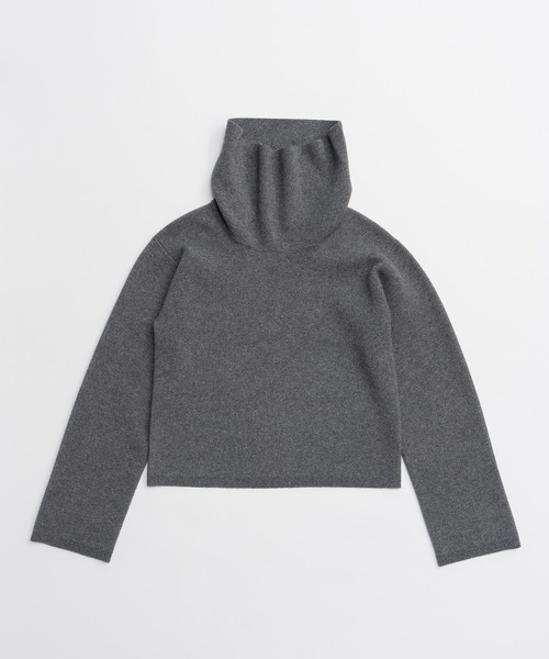 PRANK PROJECT(プランクプロジェクト)の「【2026Winter Pre-Order】ハイネックニット / High-Neck Knit(ニット/セーター・レディース・グレー/ホワイト/ブラック・FREE)」の16枚目の写真