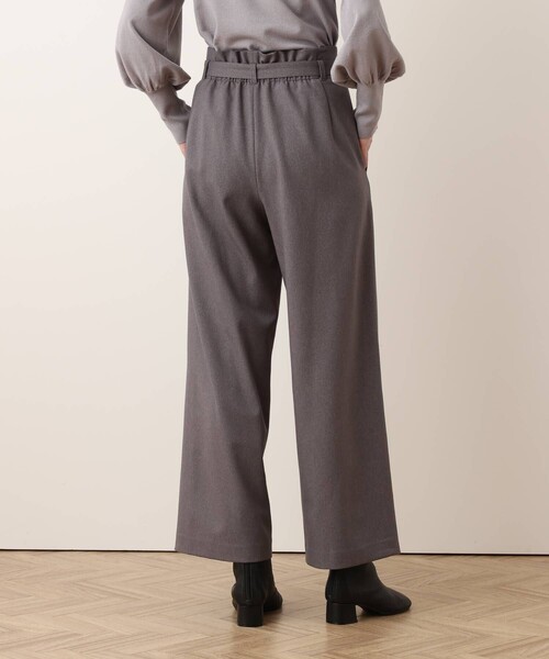 allureville(アルアバイル)の「ウールライクフランネルヨークレスパンツ(その他パンツ・レディース・ライトグレー/ブラウン/オフホワイト・1/2)」の6枚目の写真