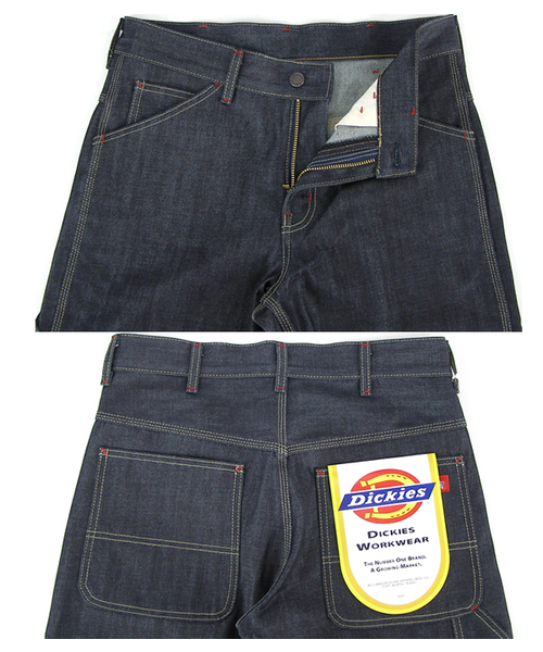 時しらず（トキシラズ）の「DICKIES SP ﾍﾟｲﾝﾀｰ（デニムパンツ・メンズ・ライトブルー/ネイビー・28inch/30inch/32inch/34inch/36inch）」の4枚目の写真