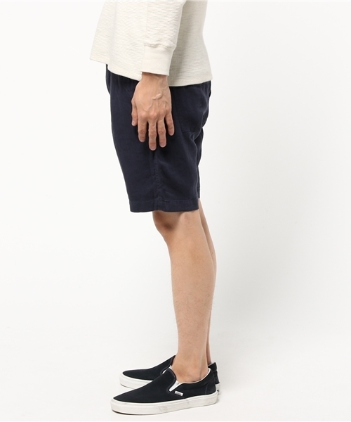 URBAN RESEARCH（アーバンリサーチ）の「UR リネンリラックスイージーショーツ（その他パンツ・メンズ・ネイビー/アイボリー・MEDIUM/LARGE）」の3枚目の写真