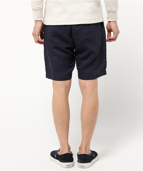 URBAN RESEARCH（アーバンリサーチ）の「UR リネンリラックスイージーショーツ（その他パンツ・メンズ・ネイビー/アイボリー・MEDIUM/LARGE）」の4枚目の写真