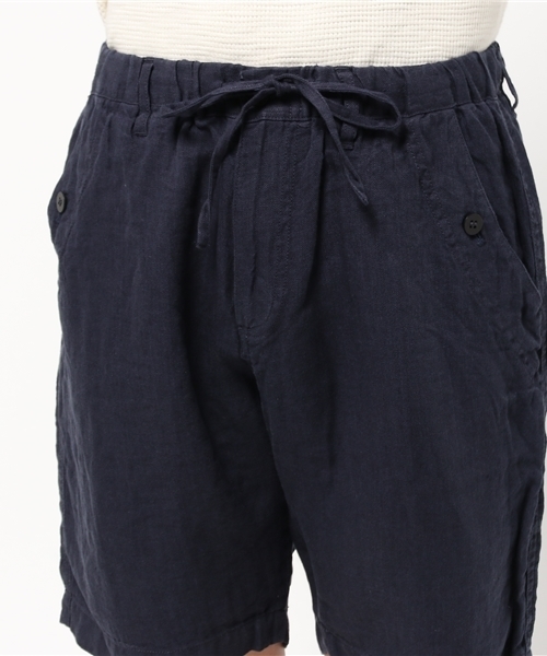 URBAN RESEARCH（アーバンリサーチ）の「UR リネンリラックスイージーショーツ（その他パンツ・メンズ・ネイビー/アイボリー・MEDIUM/LARGE）」の6枚目の写真