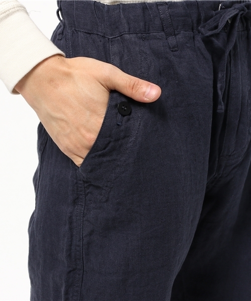 URBAN RESEARCH（アーバンリサーチ）の「UR リネンリラックスイージーショーツ（その他パンツ・メンズ・ネイビー/アイボリー・MEDIUM/LARGE）」の8枚目の写真