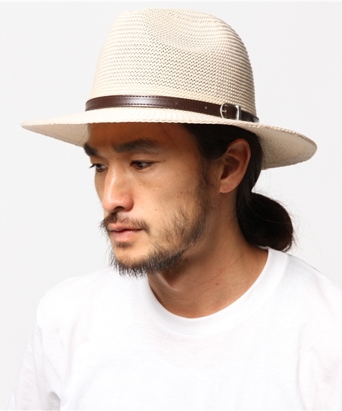 JACKROSE（ジャックローズ）の「ハードメッシュつば広ハット（ハット・メンズ・ブラック/ベージュ・フリー）」の9枚目の写真