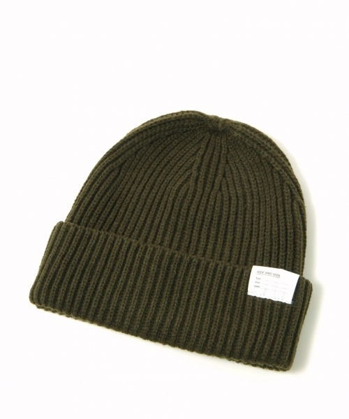 GLOBAL WORK（グローバルワーク）の「アクリルワッチキャップ/725376（ニットキャップ/ビーニー・メンズ・グリーン/ブラウン/ワインレッド/ネイビー/ブラック/オフホワイト/グレー・FREE）」の5枚目の写真