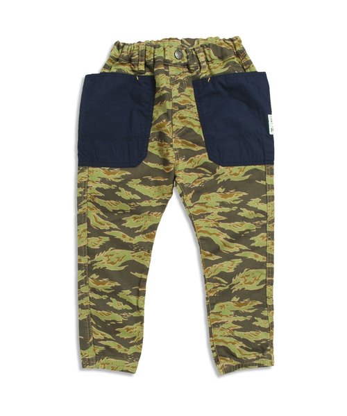 BREEZE（ブリーズ）の「脇ポケット3色3柄パンツ(9分丈)（デニムパンツ・キッズ・ブルー/ネイビー/ベージュ・140/95/100/120/80/130/90/110）」の2枚目の写真