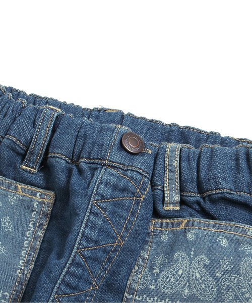 BREEZE（ブリーズ）の「脇ポケット3色3柄パンツ(9分丈)（デニムパンツ・キッズ・ブルー/ネイビー/ベージュ・140/95/100/120/80/130/90/110）」の8枚目の写真