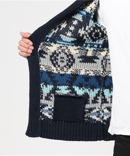 ROOPTOKYO(ループトウキョウ)の「ネイティブ柄ショールカラーカーディガン(カーディガン/ボレロ・メンズ・ベージュ/ネイビー/グレー・LARGE/X-LARGE/MEDIUM)」の10枚目の写真