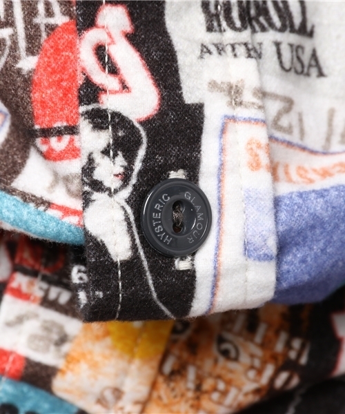 HYSTERIC GLAMOUR(ヒステリックグラマー)の「BACK STAGE PASS総柄 長袖ワークSH(シャツ/ブラウス・メンズ・その他2・SMALL/MEDIUM/LARGE)」の7枚目の写真