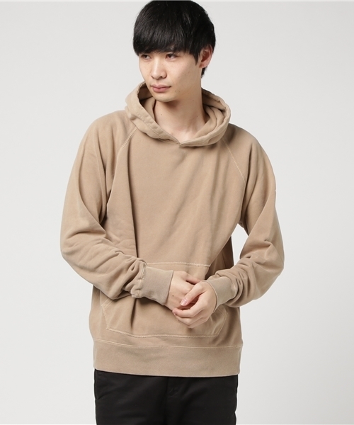 WEGO（ウィゴー）の「WEGO/ピグメント加工プルオーバーパーカー（パーカー・メンズ・オフホワイト/ピンク/ベージュ/ネイビー・LARGE/MEDIUM）」の2枚目の写真