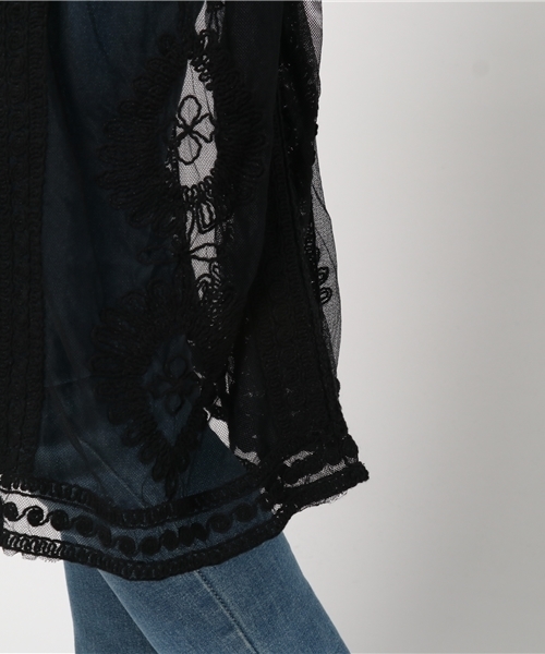 MERLOT（メルロー）の「総レースガウン4990（カーディガン/ボレロ・レディース・ベージュ/ホワイト/ブラック・FREE）」の11枚目の写真