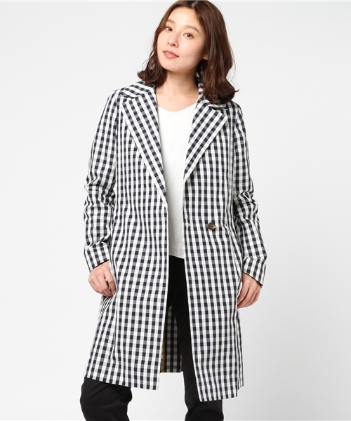❄️Brooks Brothers ギンガムチェック ロングコート 0 レディース 