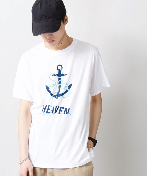 WEGO(ウィゴー)の「WEGO/マリンモチーフプリントカットソー(Tシャツ/カットソー・メンズ・その他5/その他8/その他1/その他2/その他3/その他6/その他4/その他7・MEDIUM/LARGE)」の3枚目の写真