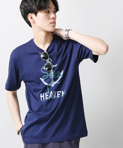 WEGO(ウィゴー)の「WEGO/マリンモチーフプリントカットソー(Tシャツ/カットソー・メンズ・その他5/その他8/その他1/その他2/その他3/その他6/その他4/その他7・MEDIUM/LARGE)」の4枚目の写真