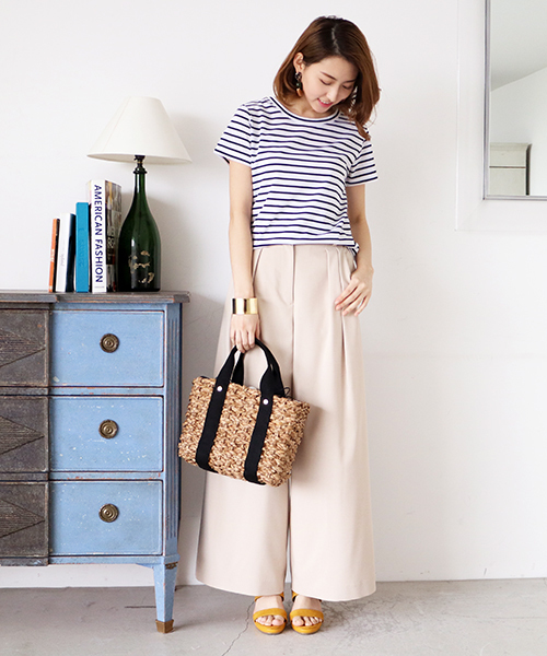 N.（N. Natural Beauty Basic）（エヌエヌナチュラルビューティーベーシック）の「リネコリラックスシリーズパンツ（その他パンツ・レディース・ネイビー/ブルー/ホワイト/ベージュ・MEDIUM）」の10枚目の写真