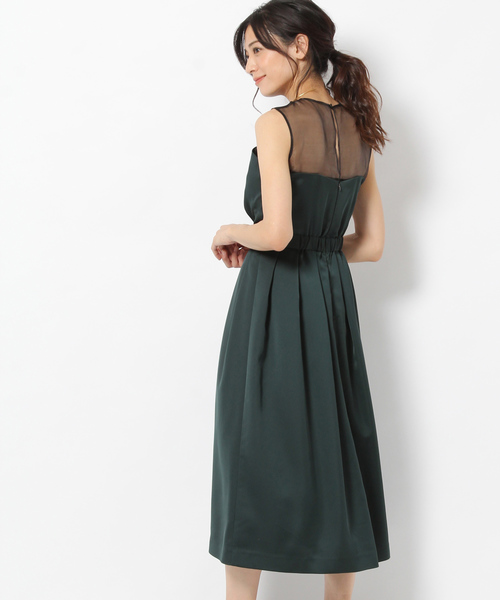 laboratory work（ラボラトリーワーク）の「ビスチェ風セミロングワンピース（ドレス・レディース・ブラック/グレイッシュベージュ/ライトカーキ/ダークグリーン・MEDIUM）」の18枚目の写真