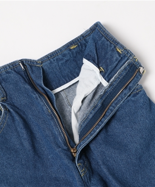 mysty woman（ミスティウーマン）の「10ozデニム裾フリンジワイドパンツ（デニムパンツ・レディース・サックスブルー/ブルー/ブルー系その他・SMALL/MEDIUM）」の12枚目の写真