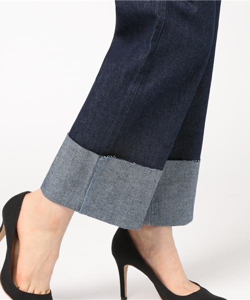 Honeys（ハニーズ）の「ロールアップデニムパンツ（デニムパンツ・レディース・ワンウォッシュ/インディゴブルー・M/S/L）」の10枚目の写真