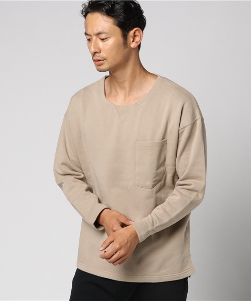 SHIPS Days（シップスデイズ）の「SHIPS Days: ウラケ プルオーバー（スウェット・メンズ・ライトグレー/ベージュ/ピンクゴールド・S～Ｍ/M～Ｌ）」の11枚目の写真