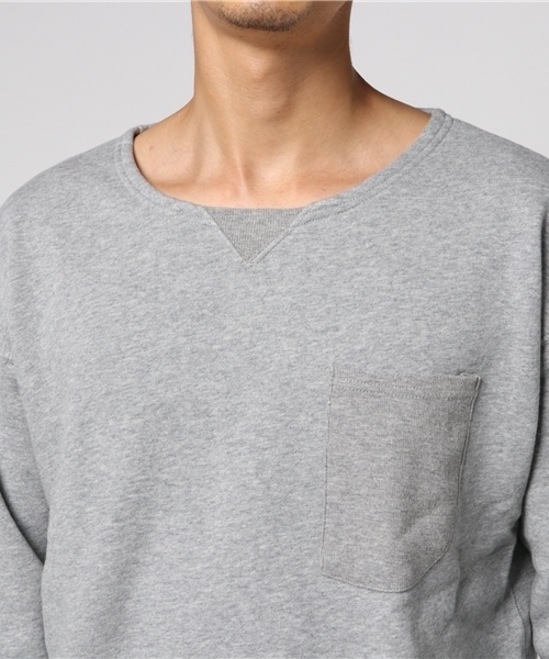 SHIPS Days（シップスデイズ）の「SHIPS Days: ウラケ プルオーバー（スウェット・メンズ・ライトグレー/ベージュ/ピンクゴールド・S～Ｍ/M～Ｌ）」の7枚目の写真