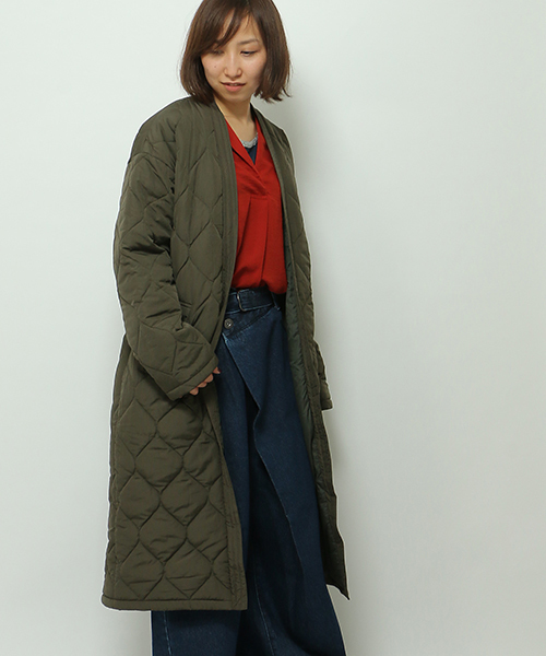 LBC(エルビーシー)の「キルトガウン (ミリタリージャケット・レディース・ダークグリーン・LARGE/MEDIUM)」の1枚目の写真