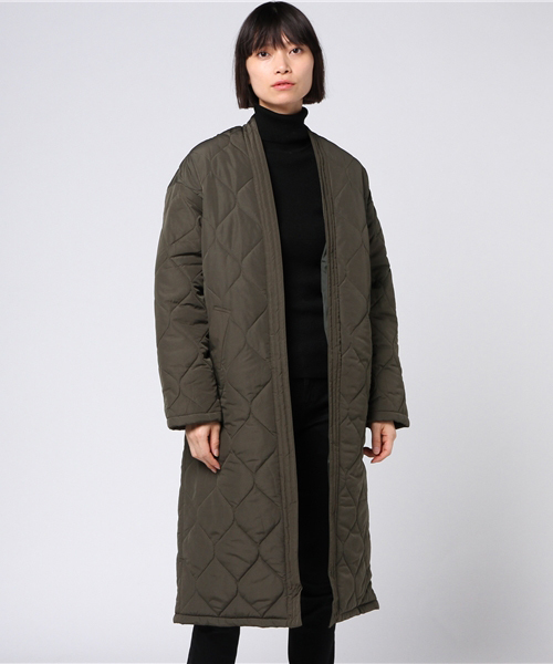 LBC(エルビーシー)の「キルトガウン (ミリタリージャケット・レディース・ダークグリーン・LARGE/MEDIUM)」の9枚目の写真