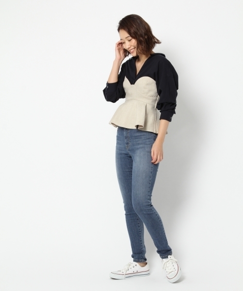 laboratory work（ラボラトリーワーク）の「トルコデニムスキニーパンツ（デニムパンツ・レディース・インディゴブルー/ブルー・SMALL/MEDIUM）」の12枚目の写真