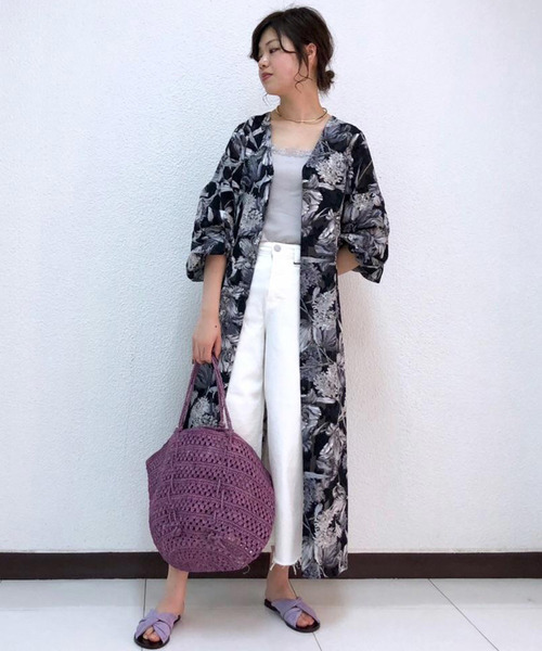 RIVE DROITE（リヴドロワ）の「オリビアフラワーガウンワンピース（ワンピース・レディース・ブラック/ネイビー・FREE）」の10枚目の写真