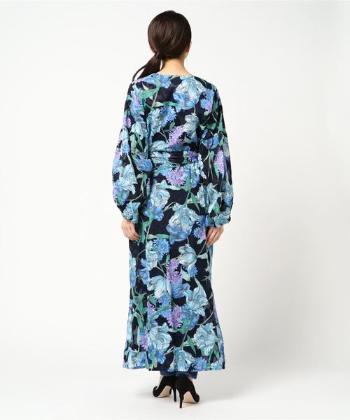 RIVE DROITE（リヴドロワ）の「オリビアフラワーガウンワンピース（ワンピース・レディース・ブラック/ネイビー・FREE）」の4枚目の写真