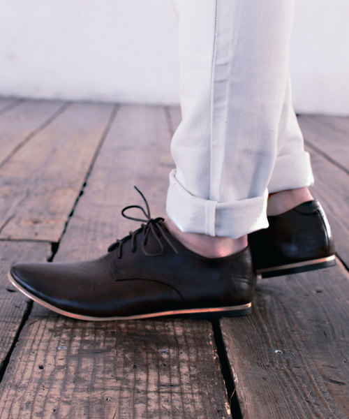 THE CASUAL（カジュアル）の「撥水加工プレーントゥダンスバブーシュシューズ（ドレスシューズ・メンズ・ダークブラウン/チャコールグレー/ブラウン/ブラック/キャメル/ワイン・L/M/S）」の22枚目の写真