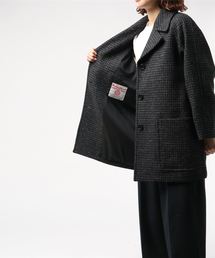 美品✨ マーガレットハウエル　ハリスツイード　チドリ　ステンカラー　コート 極美品✨マーガレットハウエル ステンカラーコート 2WAY
