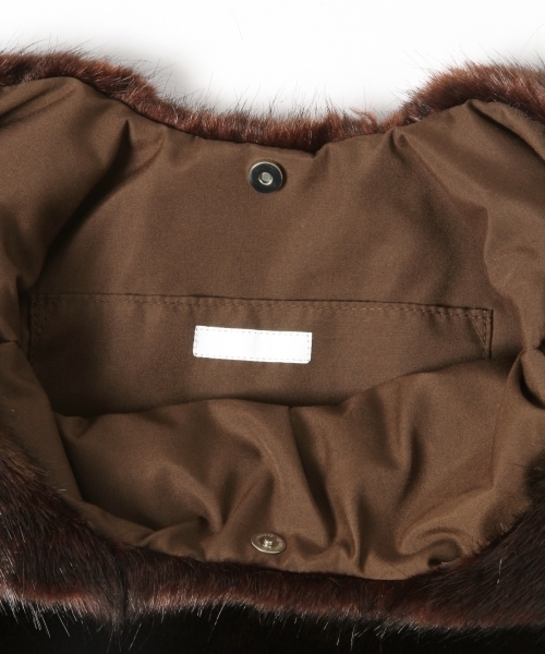 LOWRYS FARM（ローリーズファーム）の「フェイクファーマルシェＢＡＧ　801926（トートバッグ・レディース・ブラウン/グレー・FREE）」の7枚目の写真