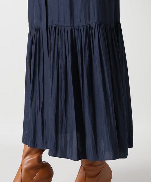 journal standard L'essage（ジャーナルスタンダードレサージュ）の「デシンマキシティアードワンピース◆（ワンピース・レディース・ホワイト/ネイビー/キャメル・FREE）」の17枚目の写真