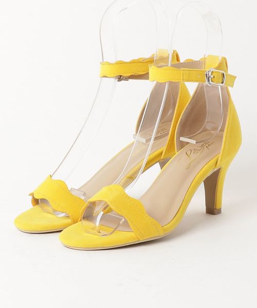 AmiAmi（アミアミ）の「《雑誌GINGER掲載》スカラップカットストラップサンダル（サンダル・レディース・ブラック/キャメル/ライトブルー/ピンク/パープル/レッド/ターコイズブルー/イエロー・3L/L/LL/M/S）」の14枚目の写真